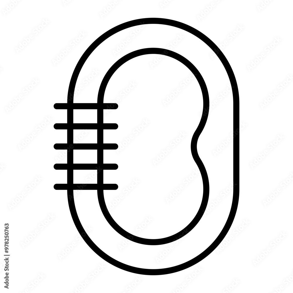 carabiner outline icon carabiner outline icon