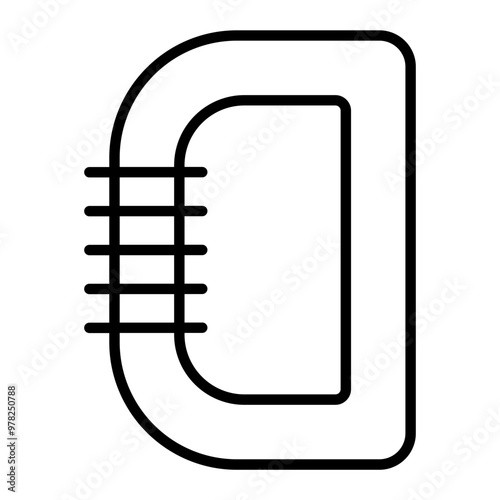 carabiner outline icon