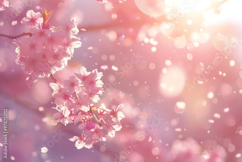 Wallpaper Mural A beautiful spring day with cherry blossoms in full bloom Torontodigital.ca