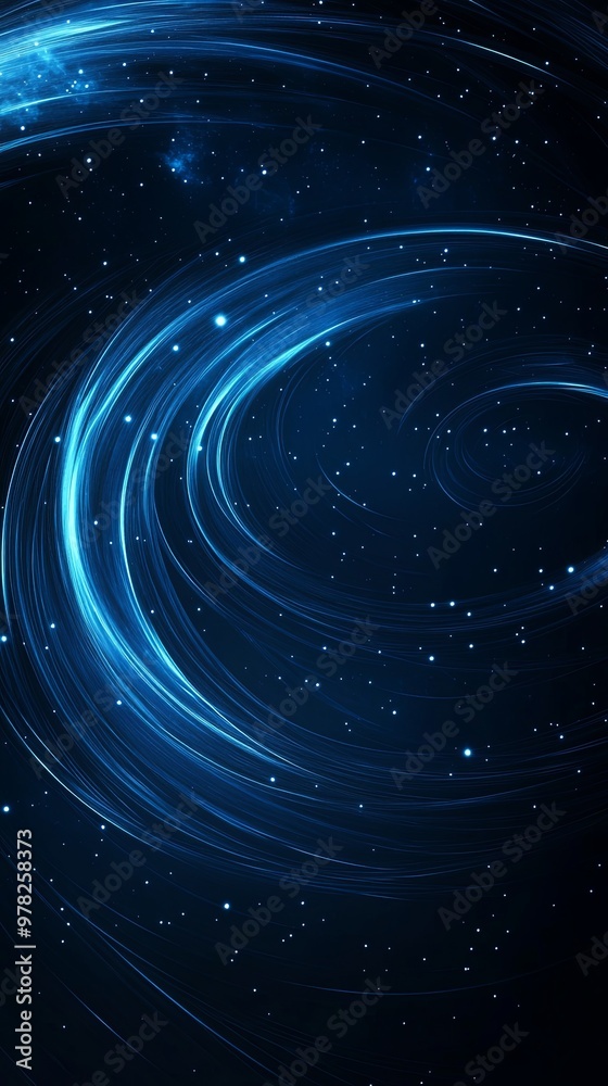 A dark blue background with swirling, glowing lines that resemble the spirals of distant galaxies, enhanced by subtle star-like patterns, blending cosmic wonder with futuristic design A dark blue background with swirling, glowing lines that resemble the spirals of distant galaxies, enhanced by subtle star-like patterns, blending cosmic wonder with futuristic design