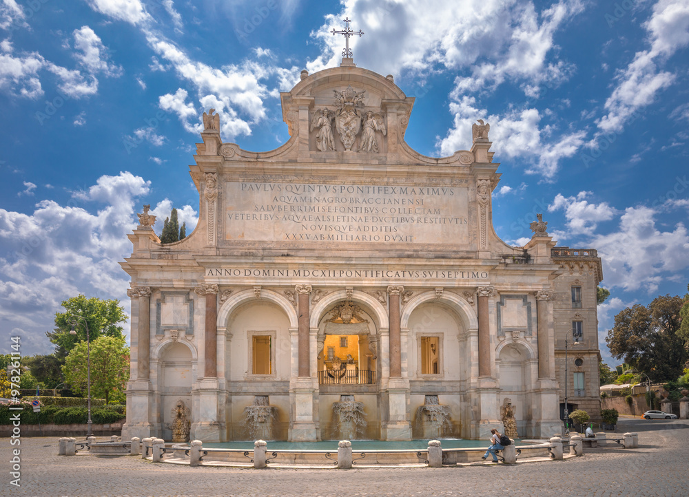 Obraz premium Acqua Paola Fountain on Janiculum Hill - Rome