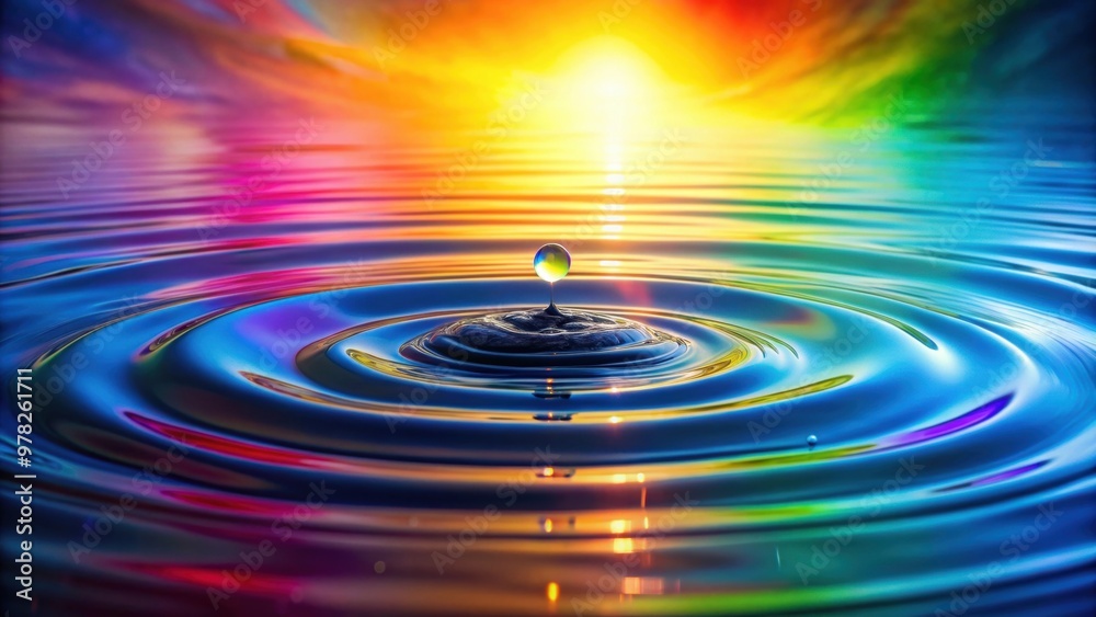Abstract water art with subtle rainbow hues reflecting on the water surface, water, abstract, art, rainbow, hues, reflected Abstract water art with subtle rainbow hues reflecting on the water surface, water, abstract, art, rainbow, hues, reflected