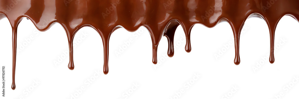 copy space banner background Melted milk chocolate dripping copy space banner background Melted milk chocolate dripping