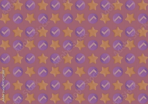 Star pattern for decorating