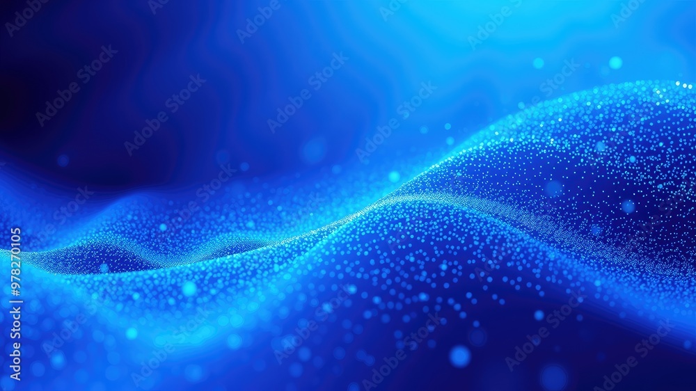 Blue background, Digital Data Waves on a Blue Background, Abstract Digital Network with Flowing Lines on a Blue Background Blue background, Digital Data Waves on a Blue Background, Abstract Digital Network with Flowing Lines on a Blue Background