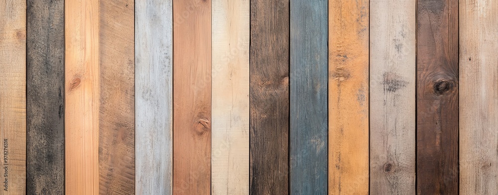 Reclaimed wood pallet background with varied tones, rustic and industrial Reclaimed wood pallet background with varied tones, rustic and industrial