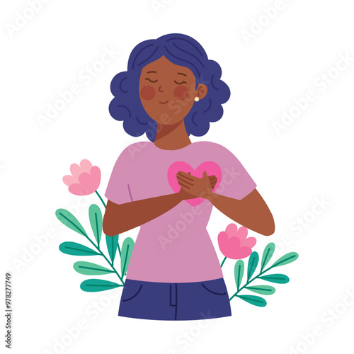 woman for breast cancer awareness