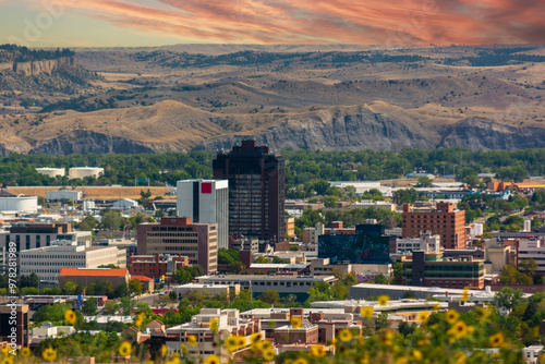 Downtown Billings, Montana on a sunny summer day photo