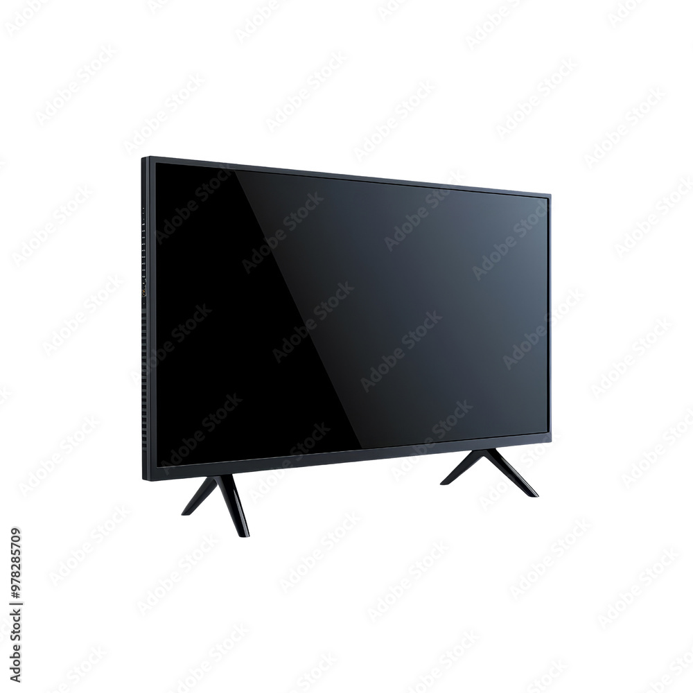 Modern Black Television with Stand Modern Black Television with Stand