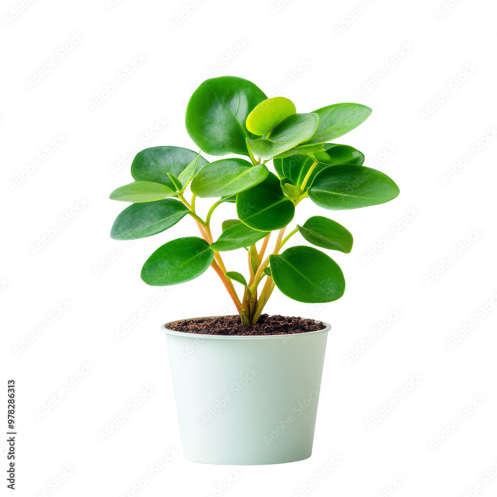 Green Plant in White Pot Green Plant in White Pot