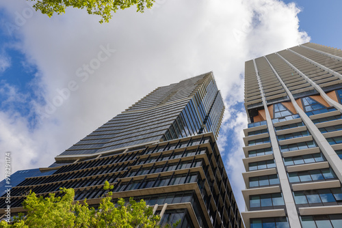 Tall modern buildings in the city centre of Adelaide, South Australia