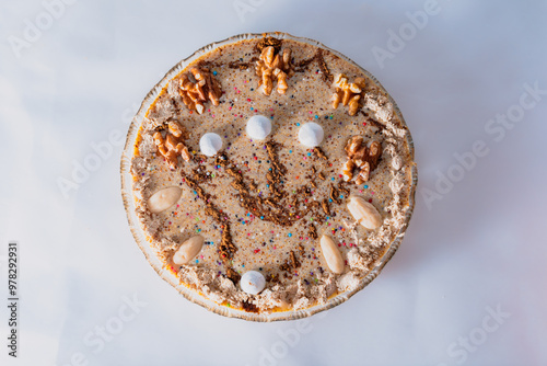 Dessert dish, Algerian tamina with nuts and honey
 photo