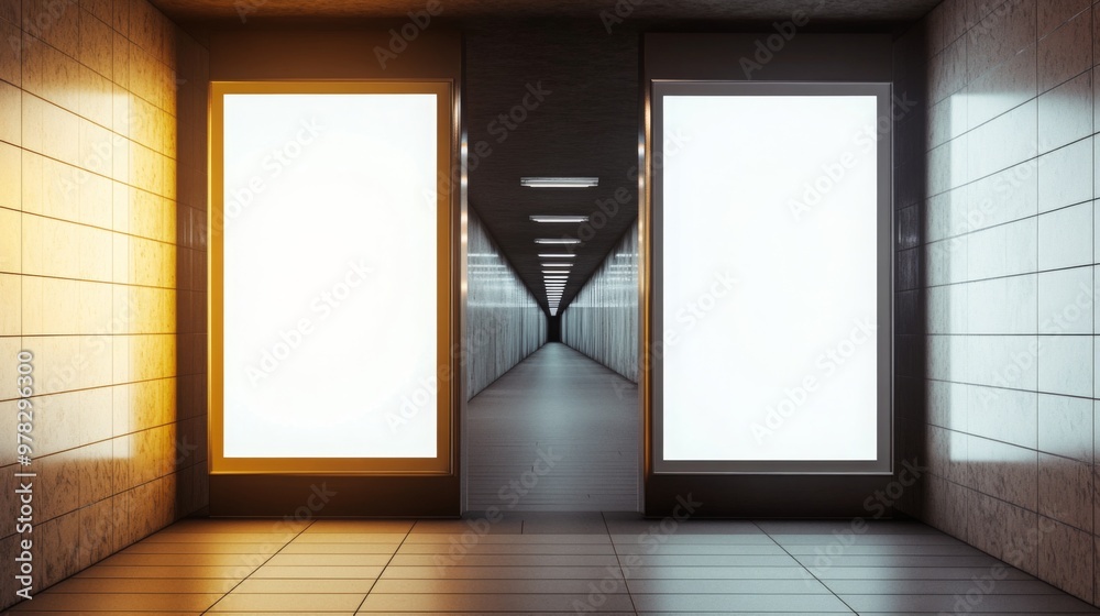 AI-generated blank billboard with customizable mockup banner space for your advertisement.