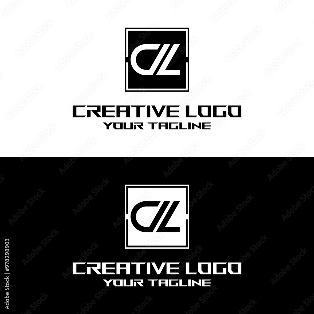 creative letter logo cl desain vektors creative letter logo cl desain vektors