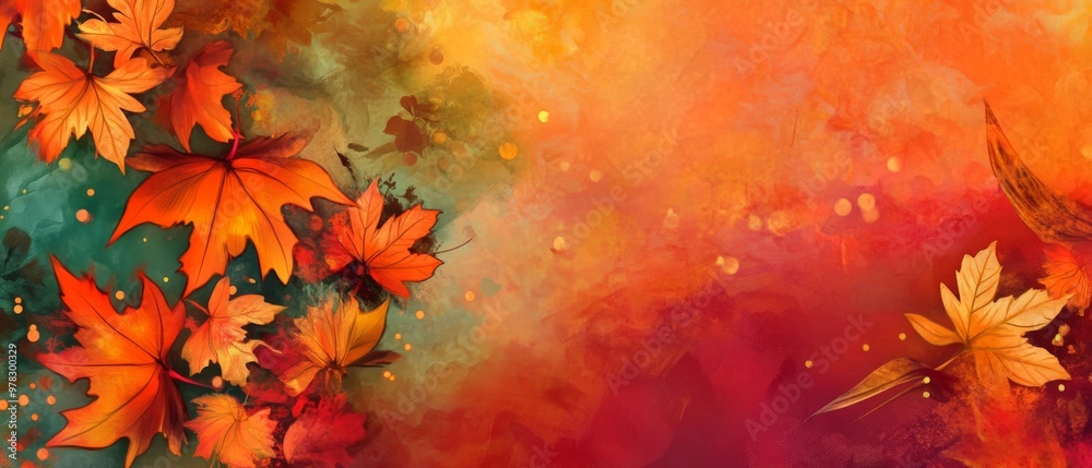 Design a captivating background for the Autumn Equinox, highlighting the rich hues of fall foliage, balanced day and night imagery, and the beauty of seasonal change Design a captivating background for the Autumn Equinox, highlighting the rich hues of fall foliage, balanced day and night imagery, and the beauty of seasonal change