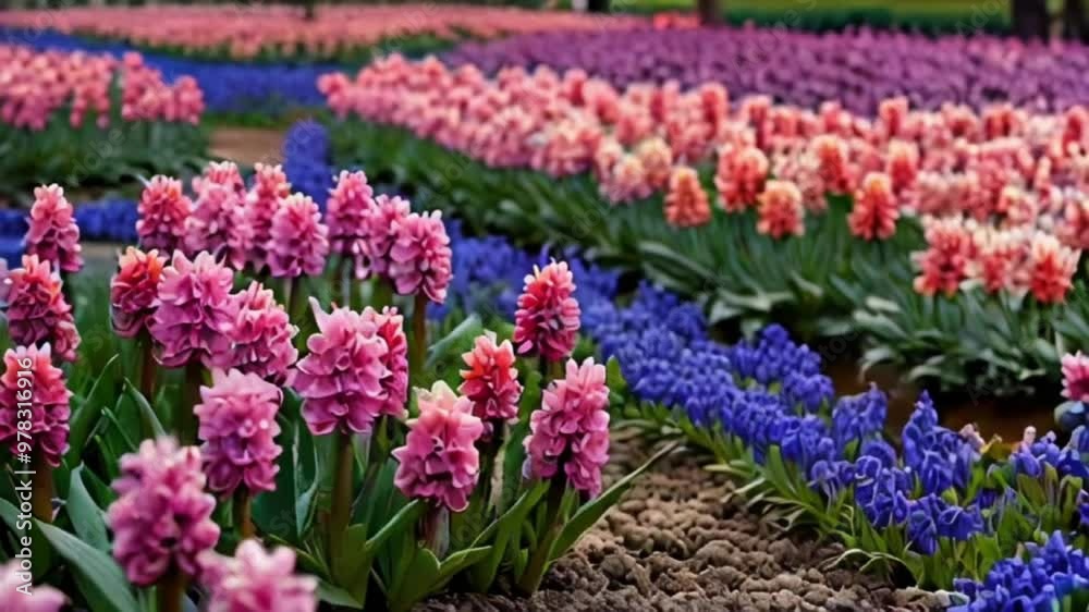 field of pink tulips field of pink tulips
