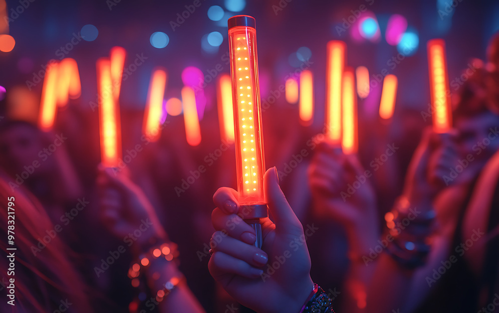Rave Vibes: Glow Sticks & Dancing Crowd Energy Rave Vibes: Glow Sticks & Dancing Crowd Energy