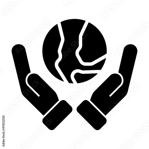 save the planet Solid icon