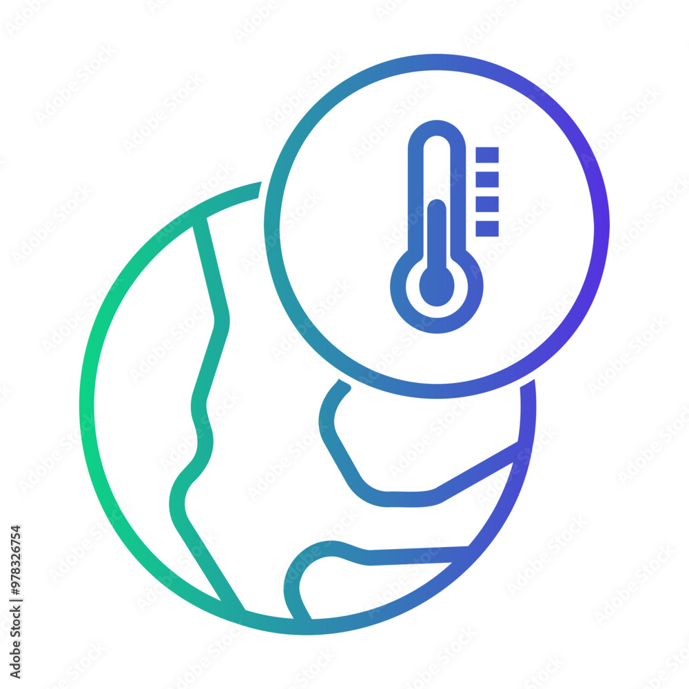 global warning Line Gradient Icon global warning Line Gradient Icon