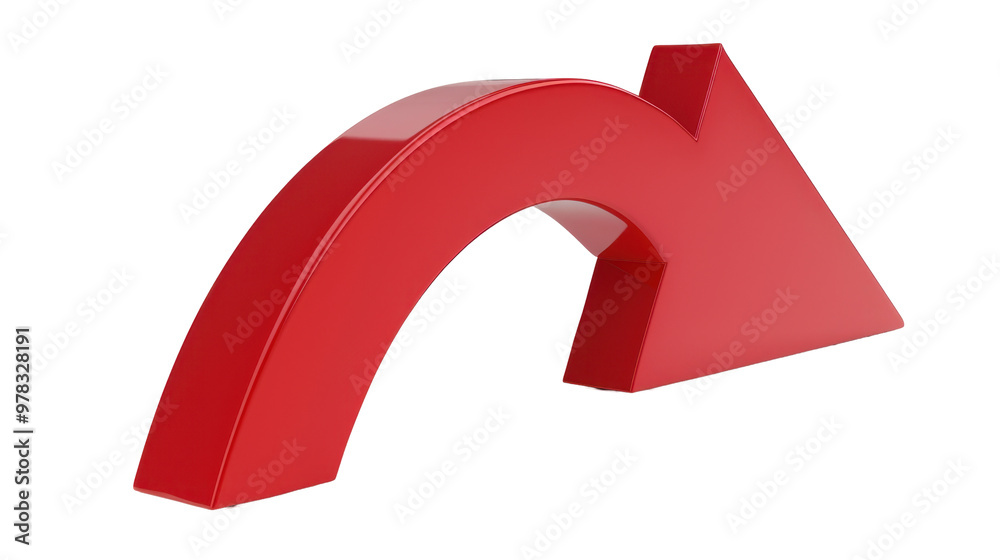 A glossy red rightward arrow, indicating direction or movement. A glossy red rightward arrow, indicating direction or movement.
