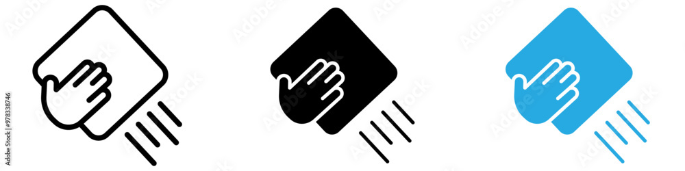 Cleaning cloth icon vector Cleaning cloth icon vector