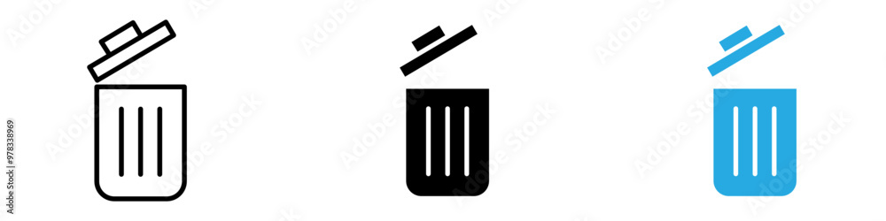 Delete icon vector Delete icon vector