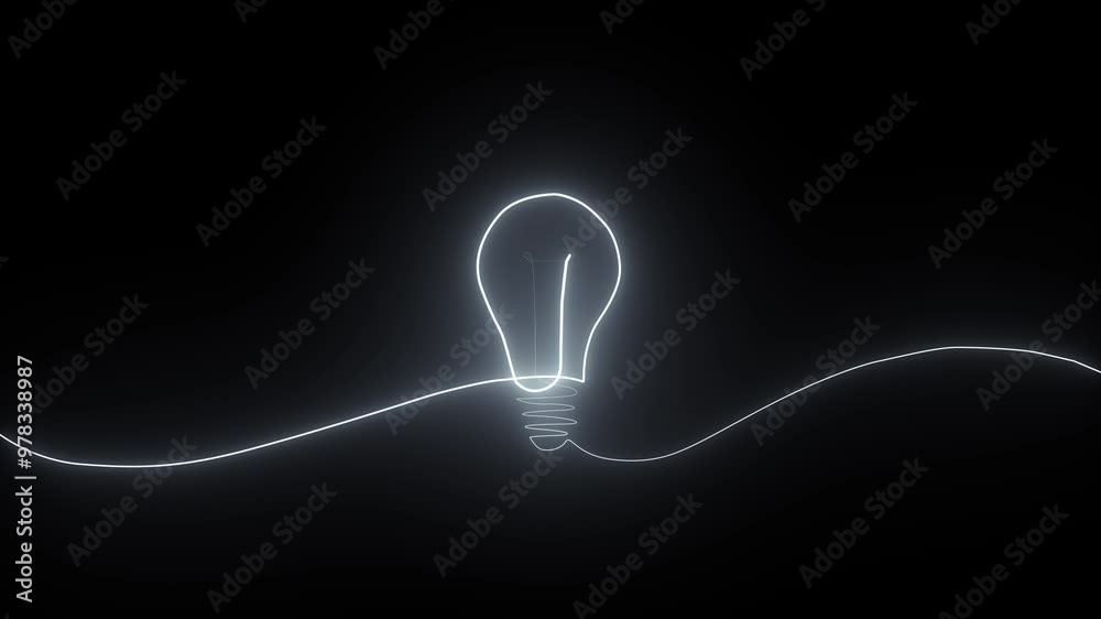 Electric light bulb bright polygonal connections on a light blue background. Technology concept innovation artificial intelligence brainstorming business success. Electric light bulb bright polygonal connections on a light blue background. Technology concept innovation artificial intelligence brainstorming business success.