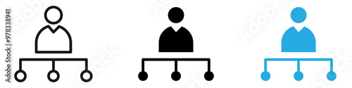 Department head icon vector