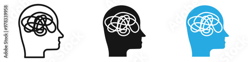 Mental disorder icon vector