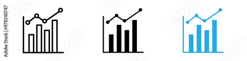 Statistics icon vector