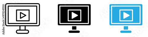 Webinar icon vector