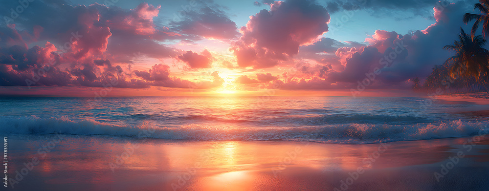 “Stunning Sunset Over the Palm Trees on an Exotic Beach”
“Stunning Sunset Over the Palm Trees on an Exotic Beach”