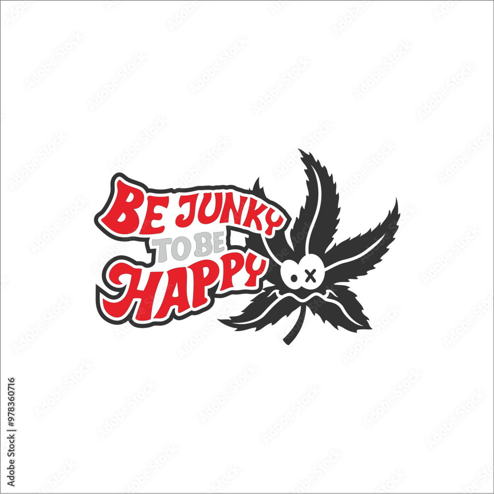 Obraz premium Cassava leaves that say be junky to be happy