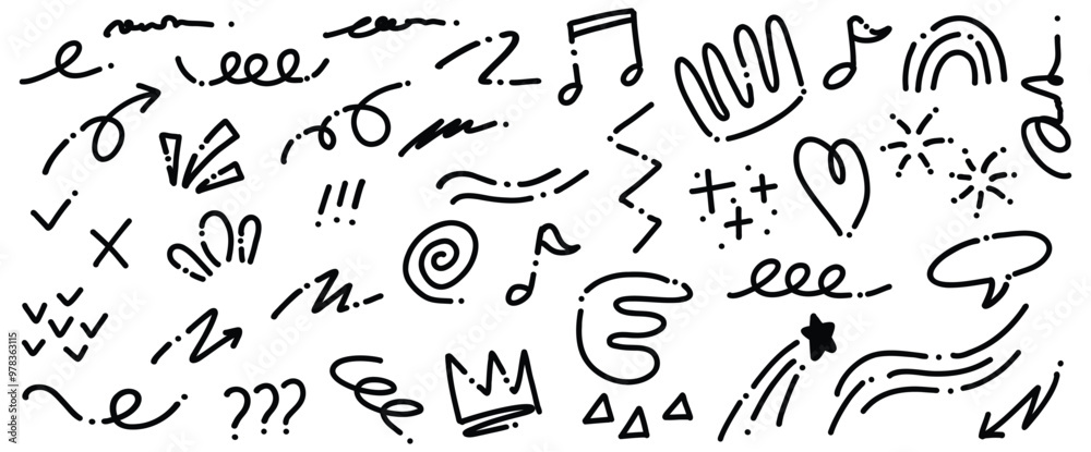 Hand-Drawn Doodle Scribble Elements| Abstract Vector Shapes for Creative Design and Artistic Projects | Sketchy Symbols Collection Hand-Drawn Doodle Scribble Elements| Abstract Vector Shapes for Creative Design and Artistic Projects | Sketchy Symbols Collection