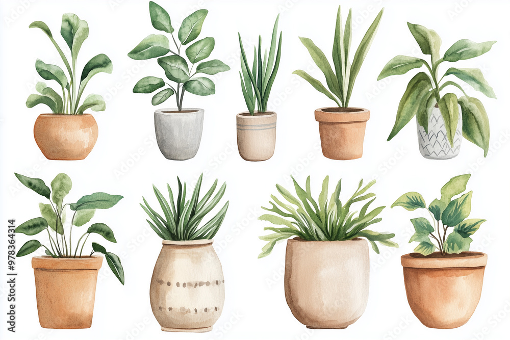 Obraz premium plants in pots