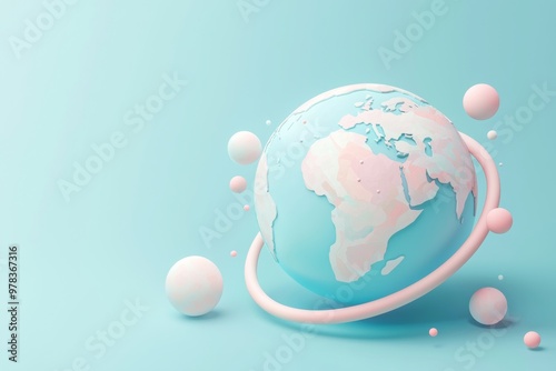 3D render of a stylized pla...