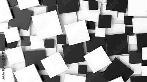 black and white squares