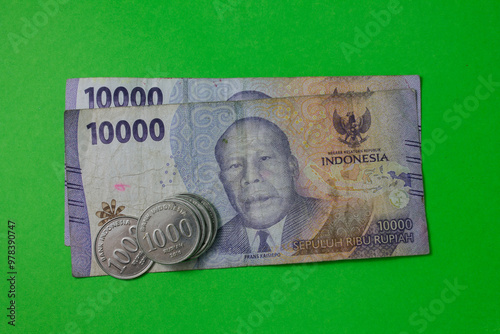 kebumen,indonesia,9-17-2024, Indonesian rupiah notes in denominations of one thousand and ten thousand rupiah photo