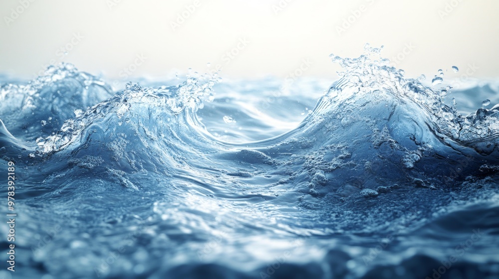 Dynamic Ocean Waves Splashing in Motion Generative AI Dynamic Ocean Waves Splashing in Motion Generative AI