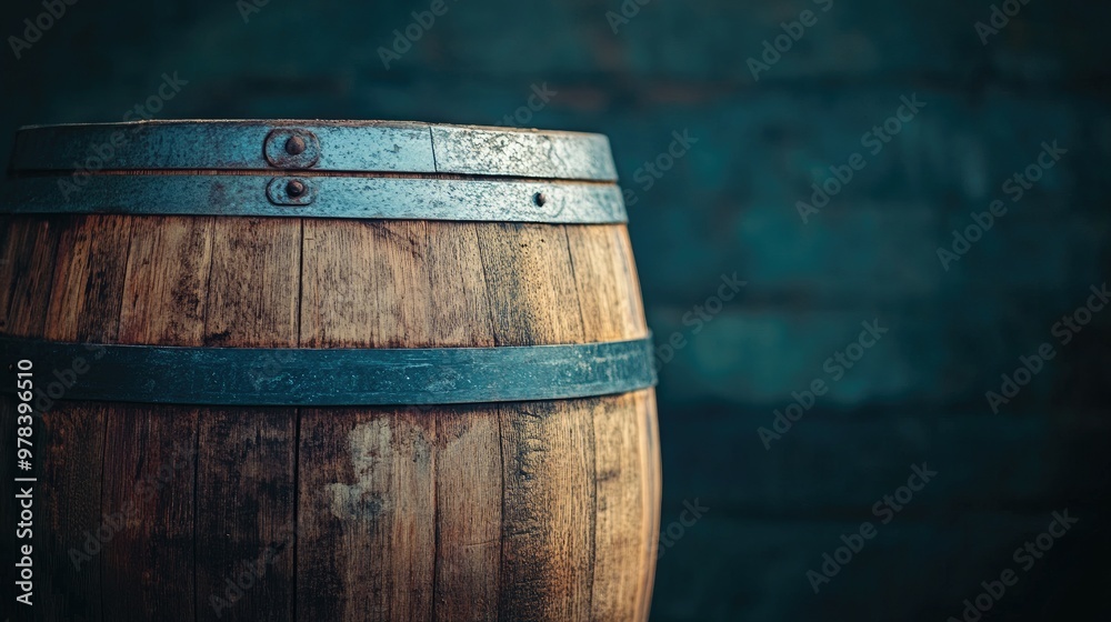 Wooden barrel texture background with rustic, aged wood details. Wooden barrel texture background with rustic, aged wood details.