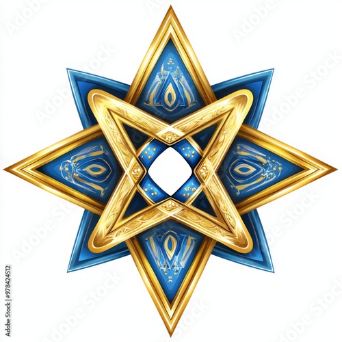 Hanukkah star of David photo