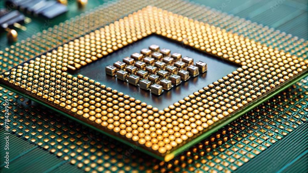 A detailed photo of a central processor unit, desktop, computer, technology, hardware, CPU, chip A detailed photo of a central processor unit, desktop, computer, technology, hardware, CPU, chip