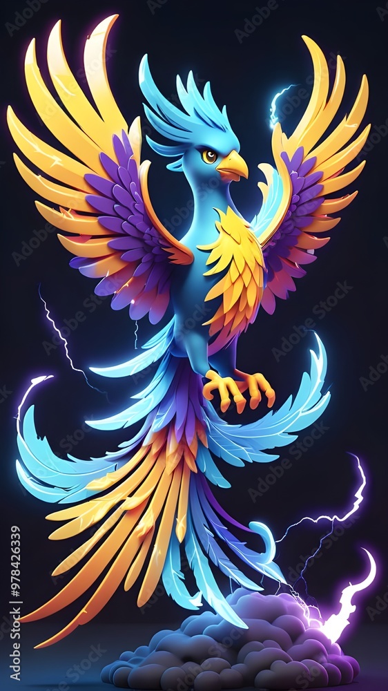 Obraz premium blue and red wings