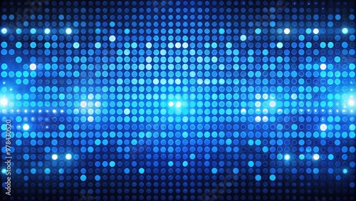 Blue blinking dots background, blue, blinking, dots, background, abstract, technology, digital, design, pattern, futuristic