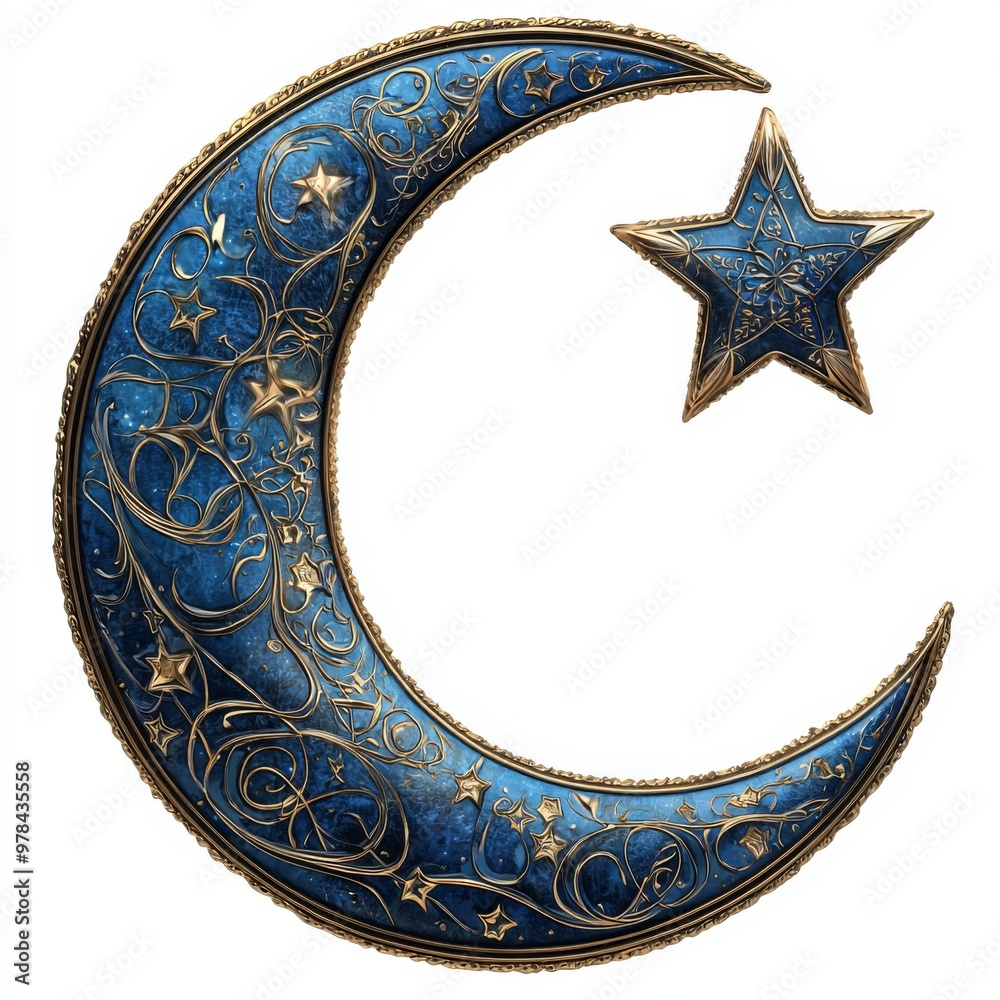 Ramadan crescent moon and star Ramadan crescent moon and star