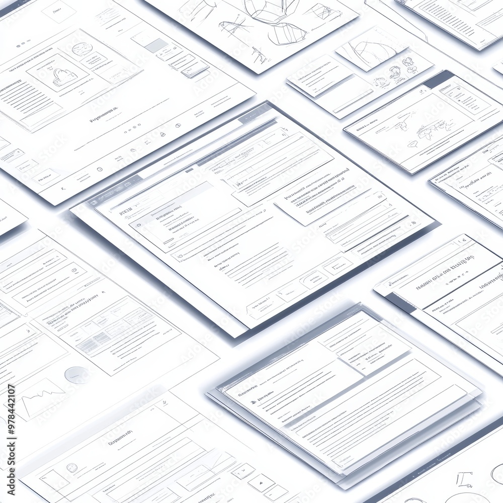 custom made wallpaper toronto digitalWebsite Wireframe Sketches   UX Design Process