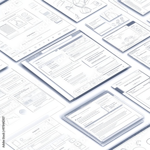 Wallpaper Mural Website Wireframe Sketches   UX Design Process Torontodigital.ca