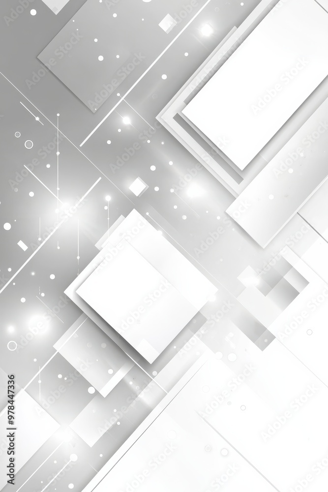 Fototapeta premium Geometric White and Gray Abstract Background