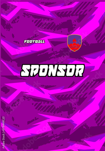 football sport jersey pattern and design with batik cloud design