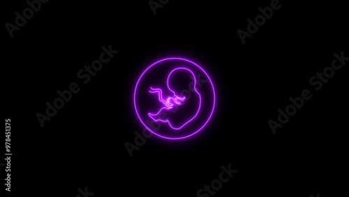Human embryonic. 3d illustration of a human embryo. Isolated illustration of early embryo.